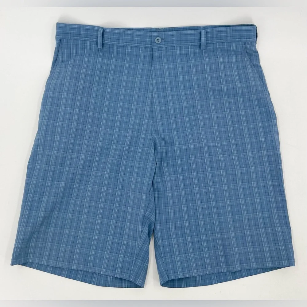 Nike Golf Fit Dry Performance‎ Shorts Blue Plaid 319691-413 Men’s Size 40